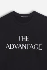 T-SHIRT GIROCOLLO STAMPATA MANICA LUNGA NERO